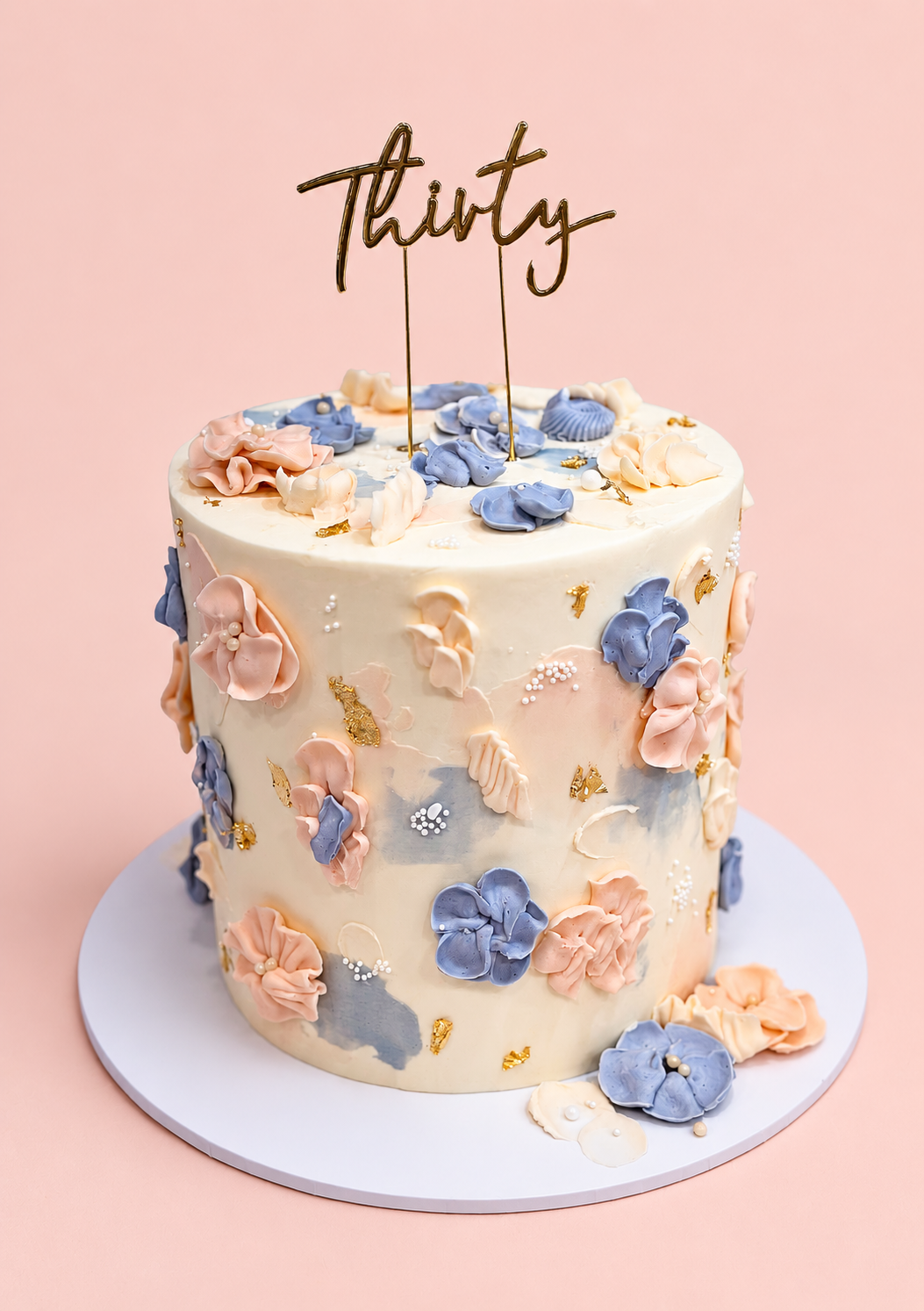 Pastel Floral Buttercream Cake