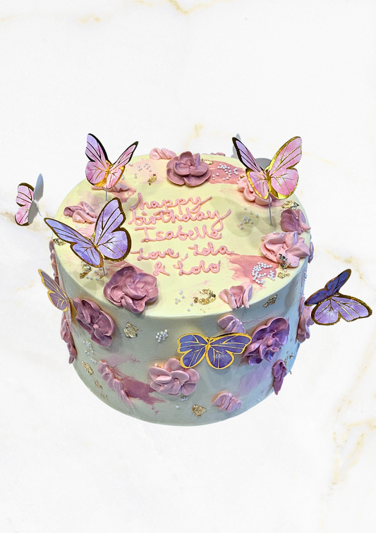 Floral Butterfly Cake