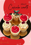 Jolly Christmas Wreath Cupcake
