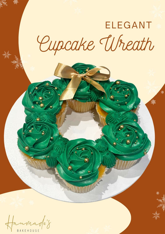 Elegant Cupcake Wreath