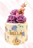 Personalised Floral Buttercream Cake