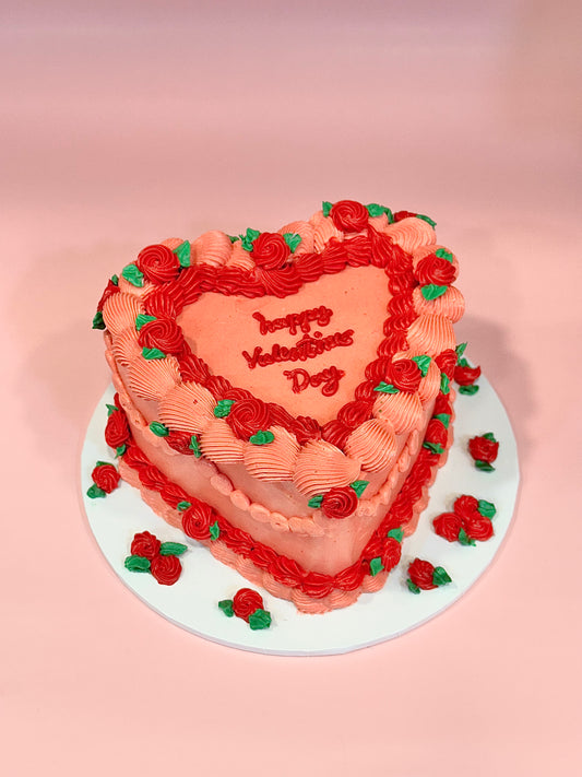 Heart Valentine Cake